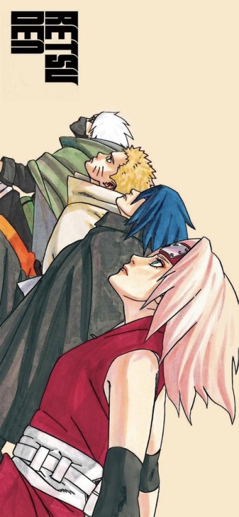 Retsuden Team 7 Kakashi Hatake , Naruto Uzumaki , Sasuke Uchiha , Sakura Uchiha(Combined By)