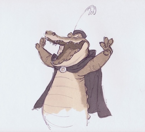 the-disney-elite:Milt Kahl’s production sketches of Captain Crocodile for Walt Disney’s ‘Robin Hood’