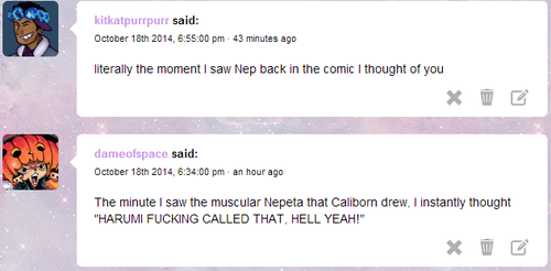   FUCK YEAH IM SO GLAD <3now that im done with that silly doodle its time to draw some Neps