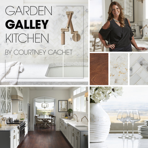 New York-based designer Courtney Cachet created a classic and contemporary kitchen with a wonderfull