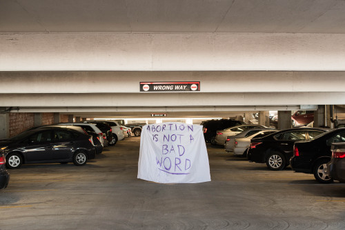 annamakesthings: ABORTION IS NOT A BAD WORD, 2015The final part of a series of installations, perfor