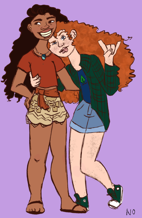 If you don’t thing that Merida and Moana woulda) Be best friends, orb) Have the best hair in D