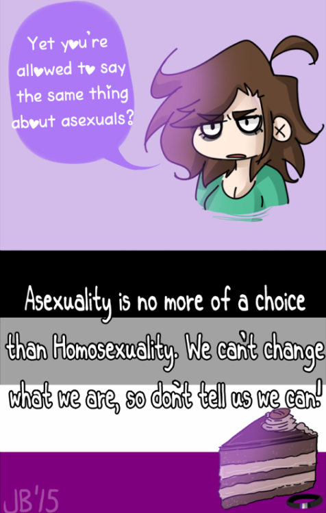 jimmabee:  When I first came out as Asexual, I kept it quite a secret from most of my friends and family as it wasn’t a well known sexuality. When I did eventually open up about it to some people many of them told me that I wasn’t Asexual and that