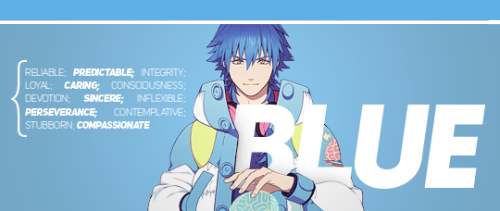 dmmdonline:  positive + negative traits of the colors associated with DRAMAtical Murder characters