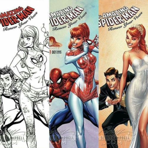 Amazing Spider-Man: Renew Your Vows #1 Variant Art by J. Scott Campbell