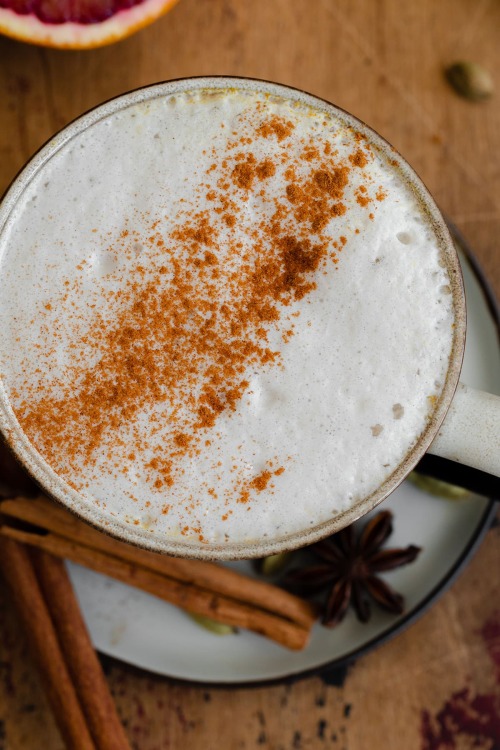 Blood Orange Chai Tea Latte