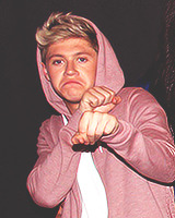 : niall and the pastel pink hoodie adult photos