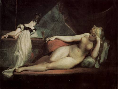 Reclining Nude and Piano Teacher, by Johann Heinrich Füssli, Kunstmuseum Basel, Basel.