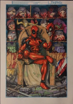 extraordinarycomics:  Deadpool’s throne