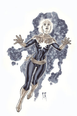 Thehappysorceress:  Captain Marvel By Stephane Roux 