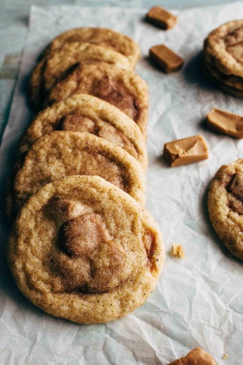 fullcravings:The Best and Softest Caramel Snickerdoodles