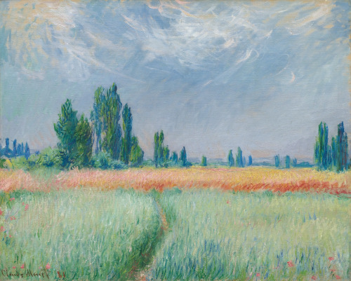 Painting of the Day | 06.25.2016Wheatfield by Claude Monet (1881) 
