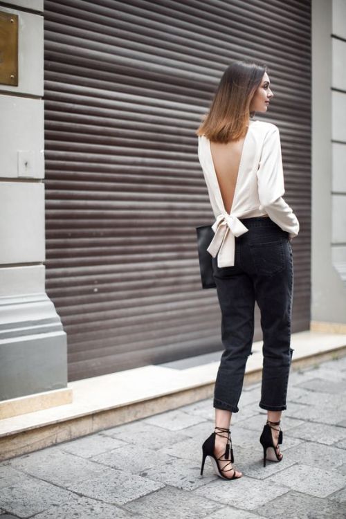 parisfashionn: Blouse Pant Heels 