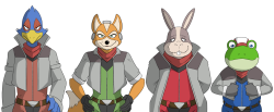 A first draft Star Fox visual novel style