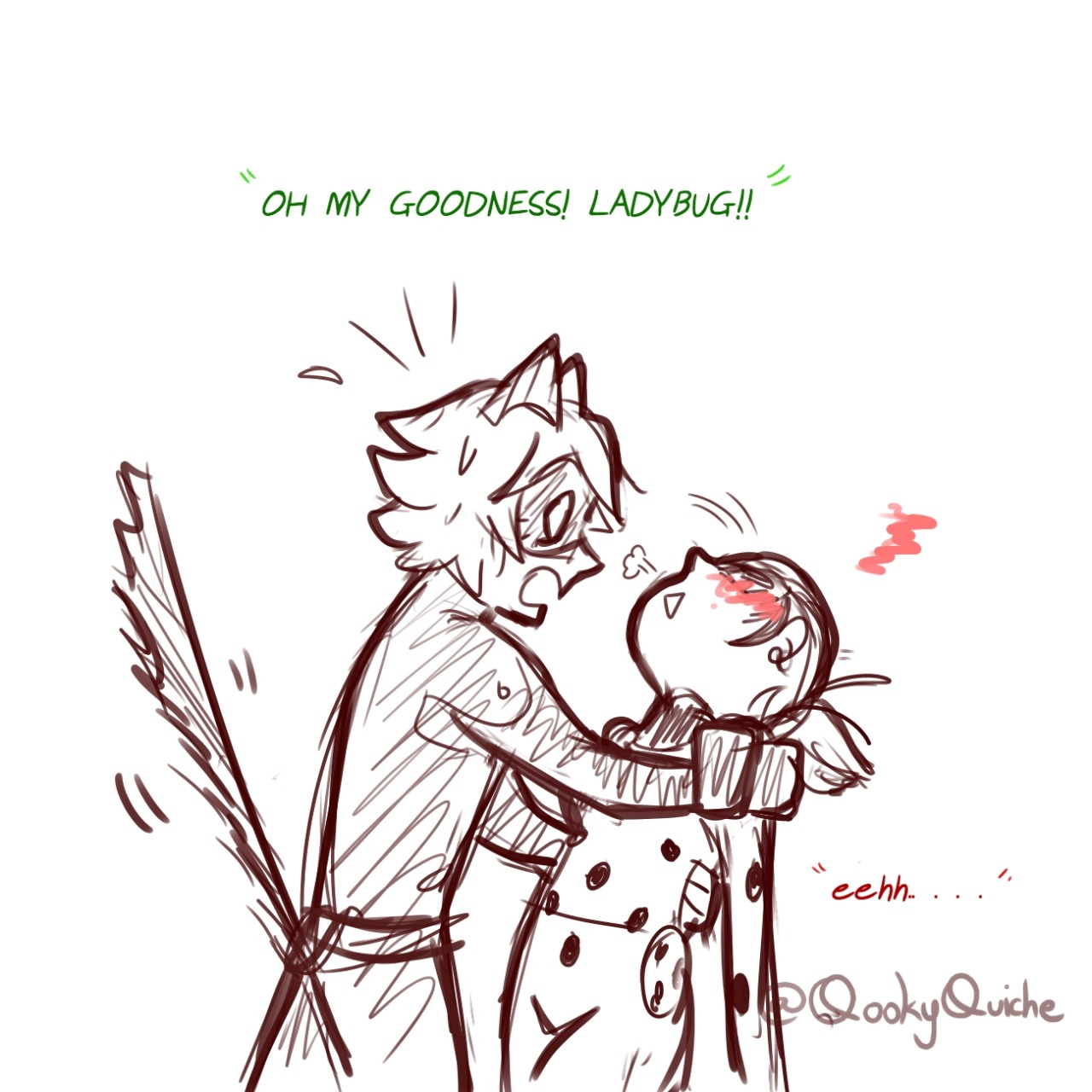 qookyquiche:   ¯\_(ツ)_/¯ I haven’t draw a lot of Blind Spots reverse crush!LadyNoir