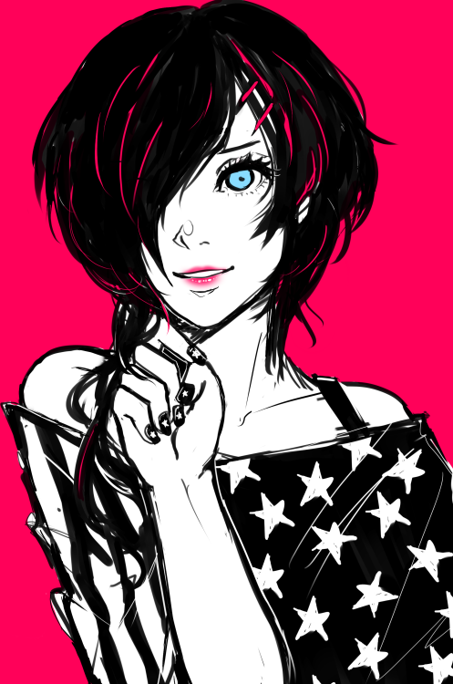 my oc miharu. haven&rsquo;t drawn her properly in awhile!