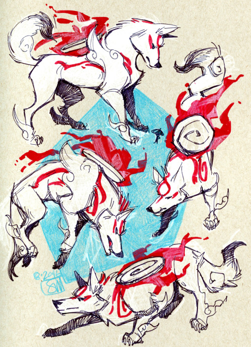 humblegoatart: i’m replaying okami right now and gosh. g o shh. i love that game