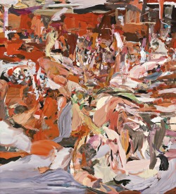 thunderstruck9:Cecily Brown (British, b. 1969), Lady with a little dog, 2009. Oil on canvas, 97 x 89 in.