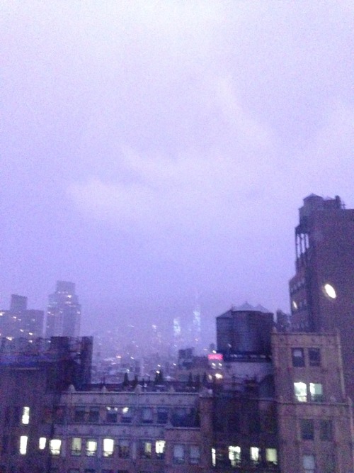 lastofthetimeladies: It’s storming in New York City.