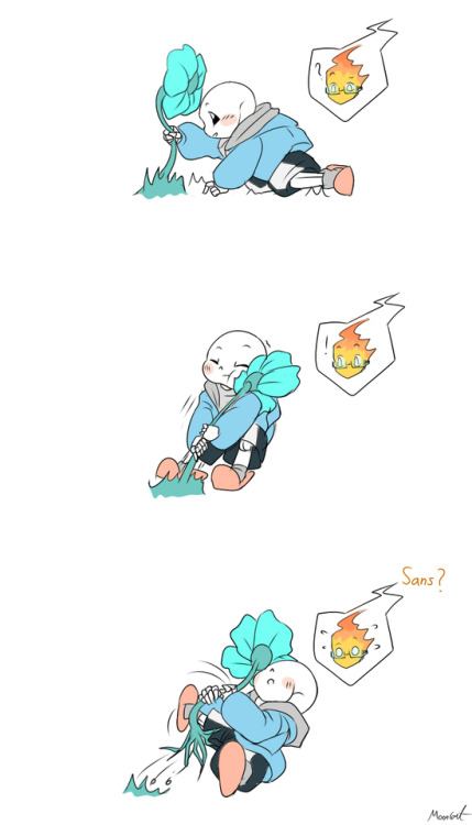 Porn Pics mooncatyao:  [Echo flower-1] Grillby &