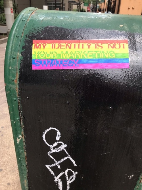 Some beautiful rad queer stickers seen in June 2019via: @snek-snek