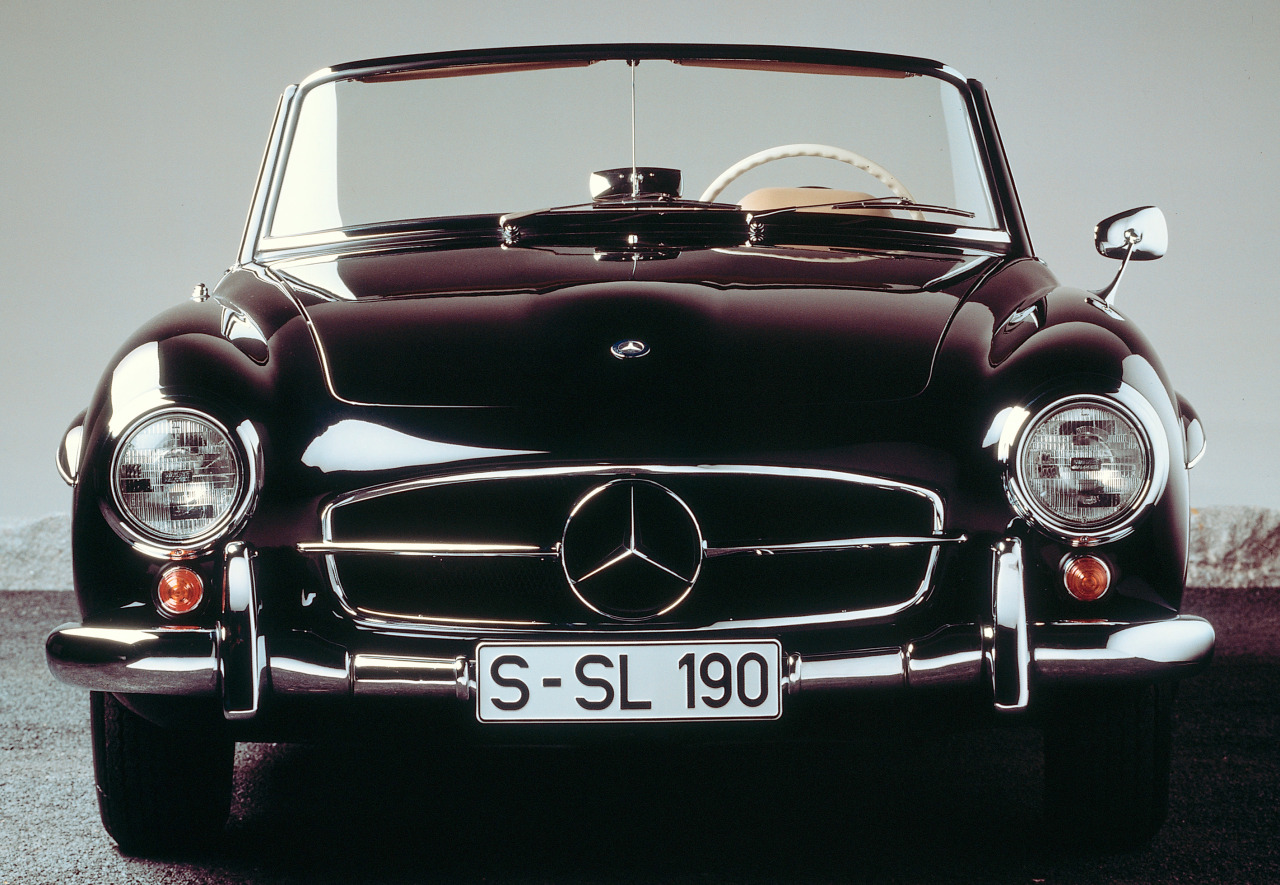 carsthatnevermadeit:  Mercedes-Benz 190 SL W121, 1955 to 1963. The 300 SLâ€™s