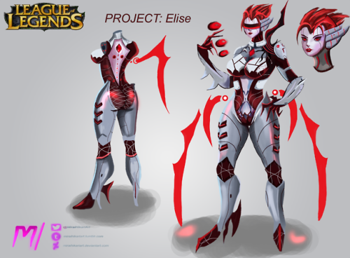 PROJECT Elise - League of LegendsMy first attempt at character concept art, taking one of my favouri