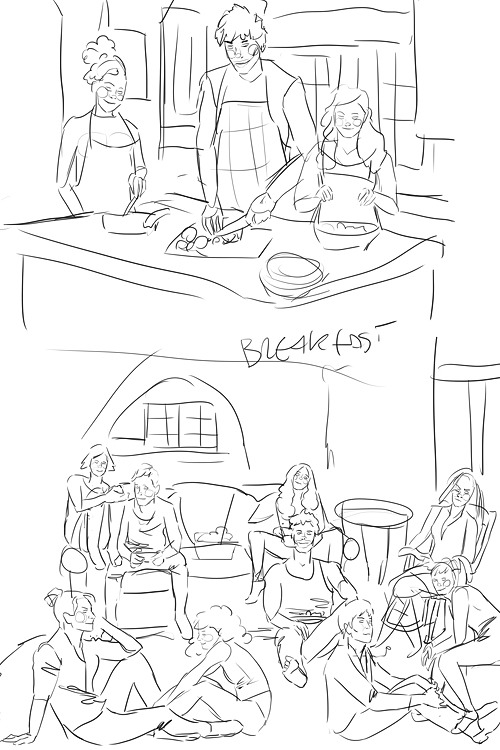 Guess Whos Drawing All Ur Favourite Scenes From Stars Aboves Something Old, Something New? *points At