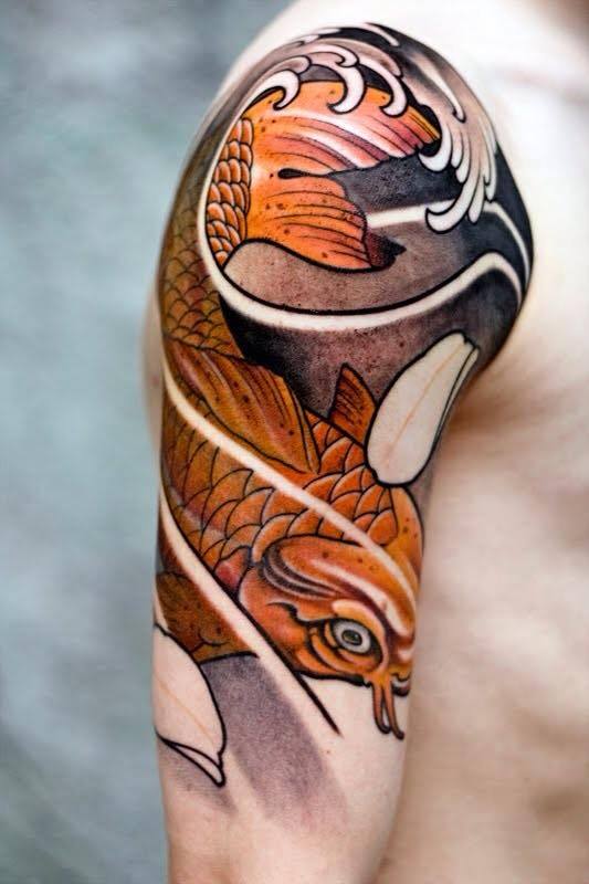 Tattoo Artist In Saigon Koi Fish Dragon Koi Ca Chep Ca Chep Hoa Rá»