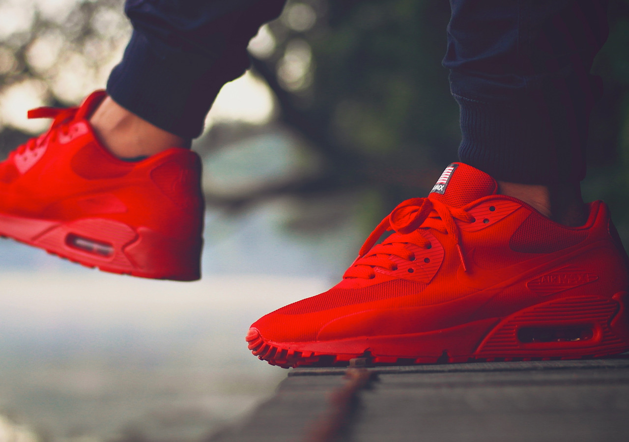 Nike Max 90 Hyperfuse Day' Red... Sweetsoles – Sneakers, kicks and trainers.