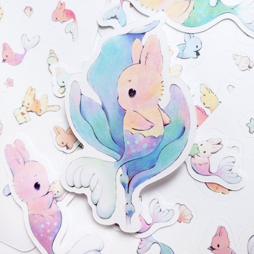 Hello my sweet bunnehs! I restocked my shop with Bunnermaid and Mermaid items and also added new sti