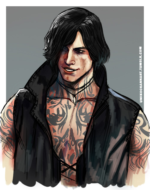 umikochannart:A quick color practice on V from Devil May Cry 5 ♥♥