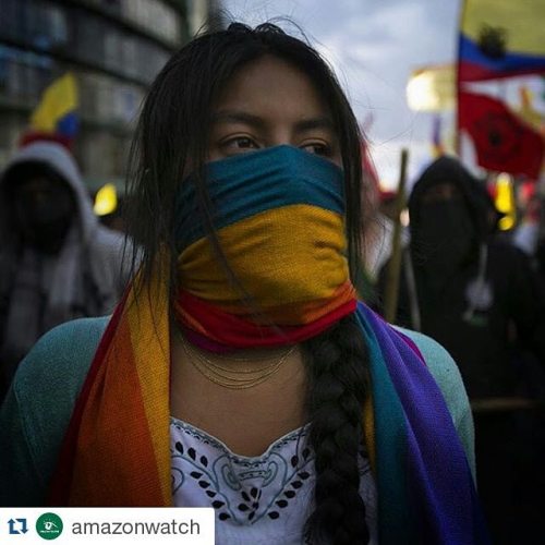 graciaenarabe:#Repost @amazonwatch・・・For a second day, thousands of indigenous peoples and a collect