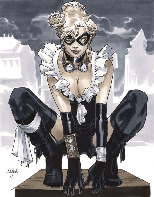 thebestthereiswaswillbe:  Mahmud Asrar showcasing his talent with this collection of steampunk ladies of the MCU and DCU 