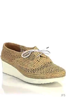 ROBERT CLERGERIE / Joan’s Shoes (15 of ∞) ‘Vicole’ Lace-Up Raffia Platform Loafers, avai