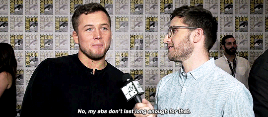 stephen-amell:  Taron Egerton at Comic-Con 2017 | MTV News