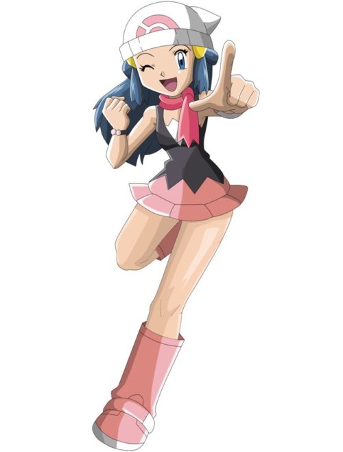 Dawn from pokemon showing off her wonderful pantyhose collection just for you.