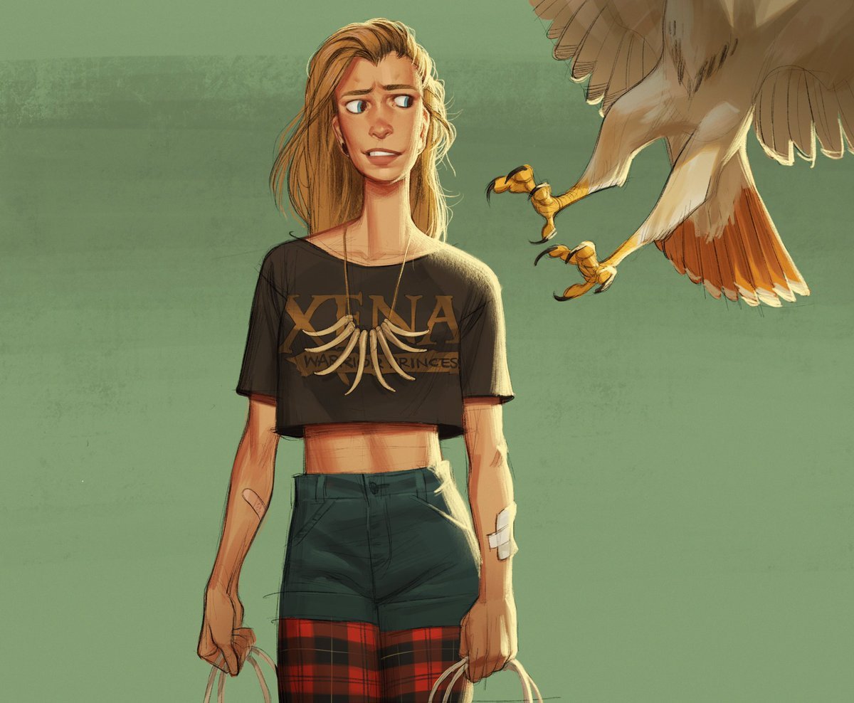 shoomlah:also have some girl-meets-hawk Animorphs fanart because 1) I cannot get