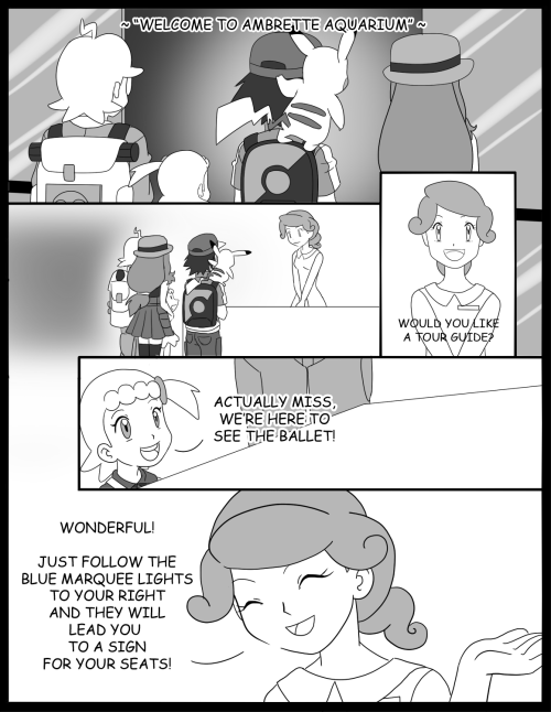 hollylu-pokeship-art:  Here is a few images for those of you that want a preview of the manga! To continue reading, please go to  http://hollylu.deviantart.com/gallery/50949392/Bravery-at-the-Ballet Thank you! 