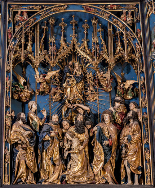 un-monde-de-papier:Basilique Sainte-Marie, Cracovie (Pologne): retable gothique (Veit Stoss, 1477-14