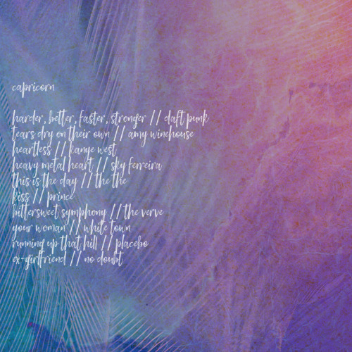 Hey, I Asked The Zodiac Playlist Thing. I Think You Should Make Them, That Would Be Fun!
