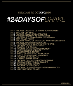 wordonrd:  Since Drake’s birthday is 24