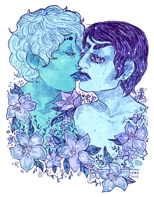 eliasericson:  sometimes you just want to draw something ridiculously gay and 70s manga inspired