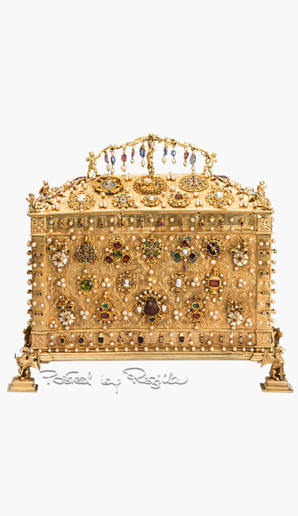 Regilla ⚜ Jadwiga Jagiellonka’s casket, Nuremberg, 1533, silver, precious and semi-precious st