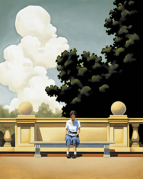 pictorialautobiography: Kenton Nelson, Bluestocking, oil on canvas