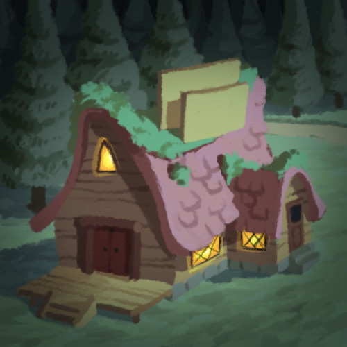 And of course I had to chose the Mystery shack when I practiced buildings and light…. :/