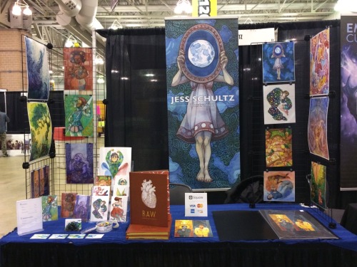 jessschultz: AC*BC Day one! All set up and ready to go! I’ll be at table E2 in artist alley se