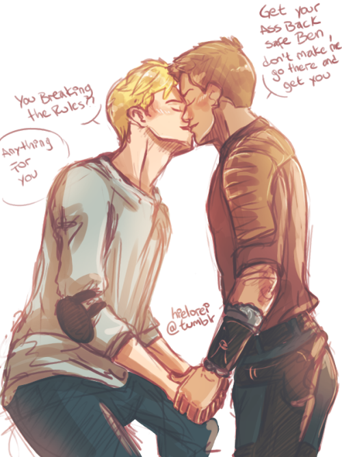 hielorei:Gally willing to break the rules to get Ben safe is important to me. (ﾉ◕ヮ◕)ﾉ*:・ﾟ✧if one day