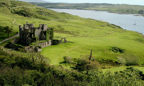 archaicwonder:Clifden Castle, IrelandThe castle was built by John D’Arcy (1785-1839) in a Gothic Rev