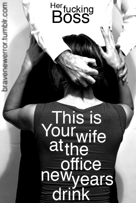 bravenewerror: She loved the office parties, I never knew why, untill I saw some picture on her phon